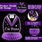 Black Purple Graduation Party Decorations, Purple Class of 2026 Graduation Banner, 2026 Congrats Grad Honeycomb Hanging Swirl Confetti Balloon Congratulations Graduates Party Supplies(25PC)